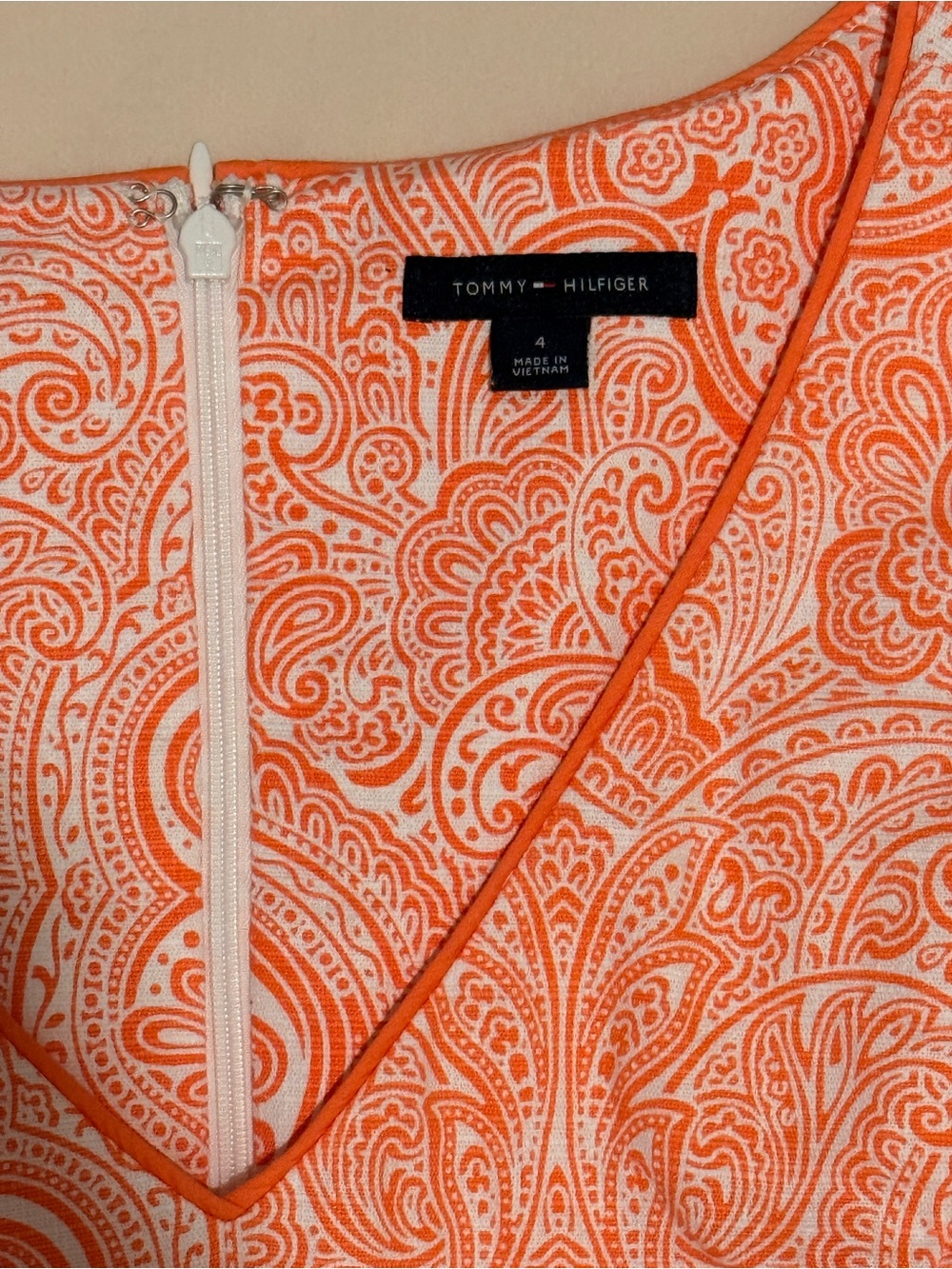 Tommy Hilfiger V‑Neck Fit & Flare Dress - Picture 3 of 3